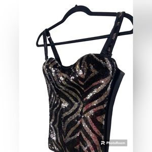 Shirley of Hollywood Sequin Corset Top